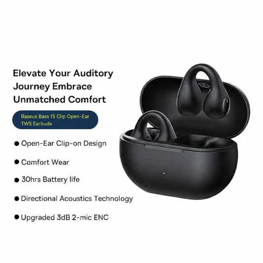 Baseus Bass 15 Clip Open-Ear TWS Earbuds