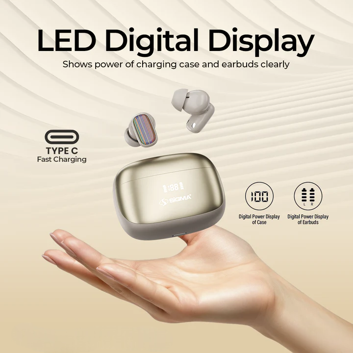 SiGMA Wireless Earbuds A-1 ANC+ENC