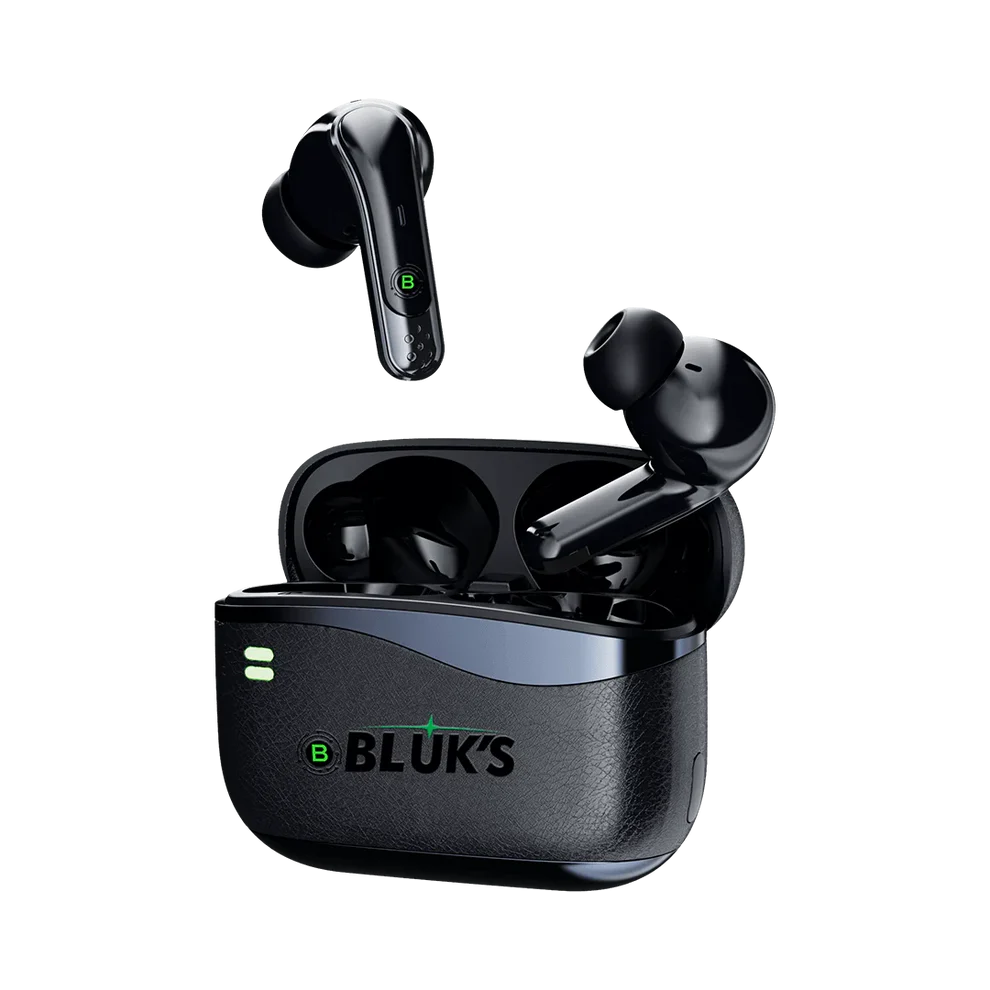 BLUKS Earbuds BX-600 Quad-Mic ANC + ENC AirBuds with 2.4G Dongle