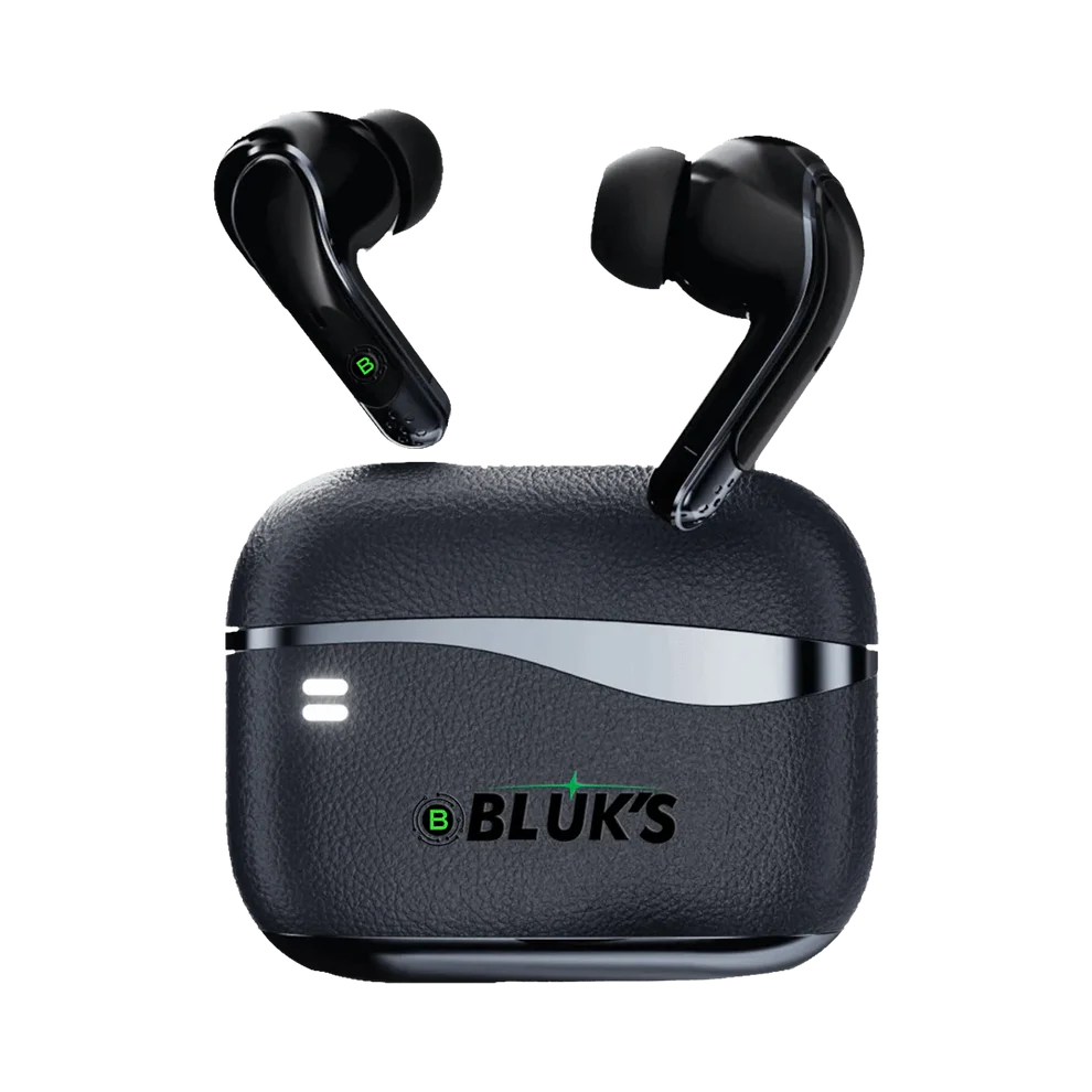 BLUKS Earbuds BX-600 Quad-Mic ANC + ENC AirBuds with 2.4G Dongle