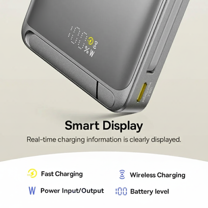 Baseus Nomos Qi2 3-in-1 Magnetic Power Bank 10000mAh 45W