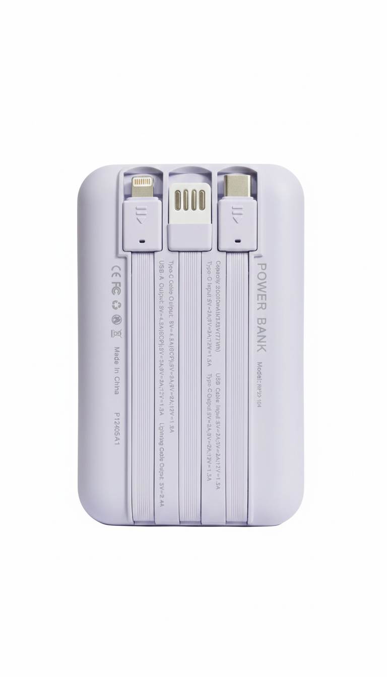 Rapow RP20 Mini Slim & Portable Power Bank – 20000mAh