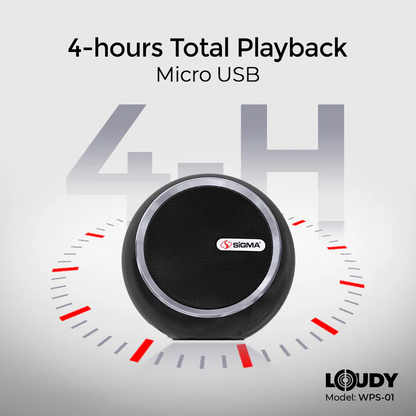 SiGMA Loudy Portable Speaker WPS-01