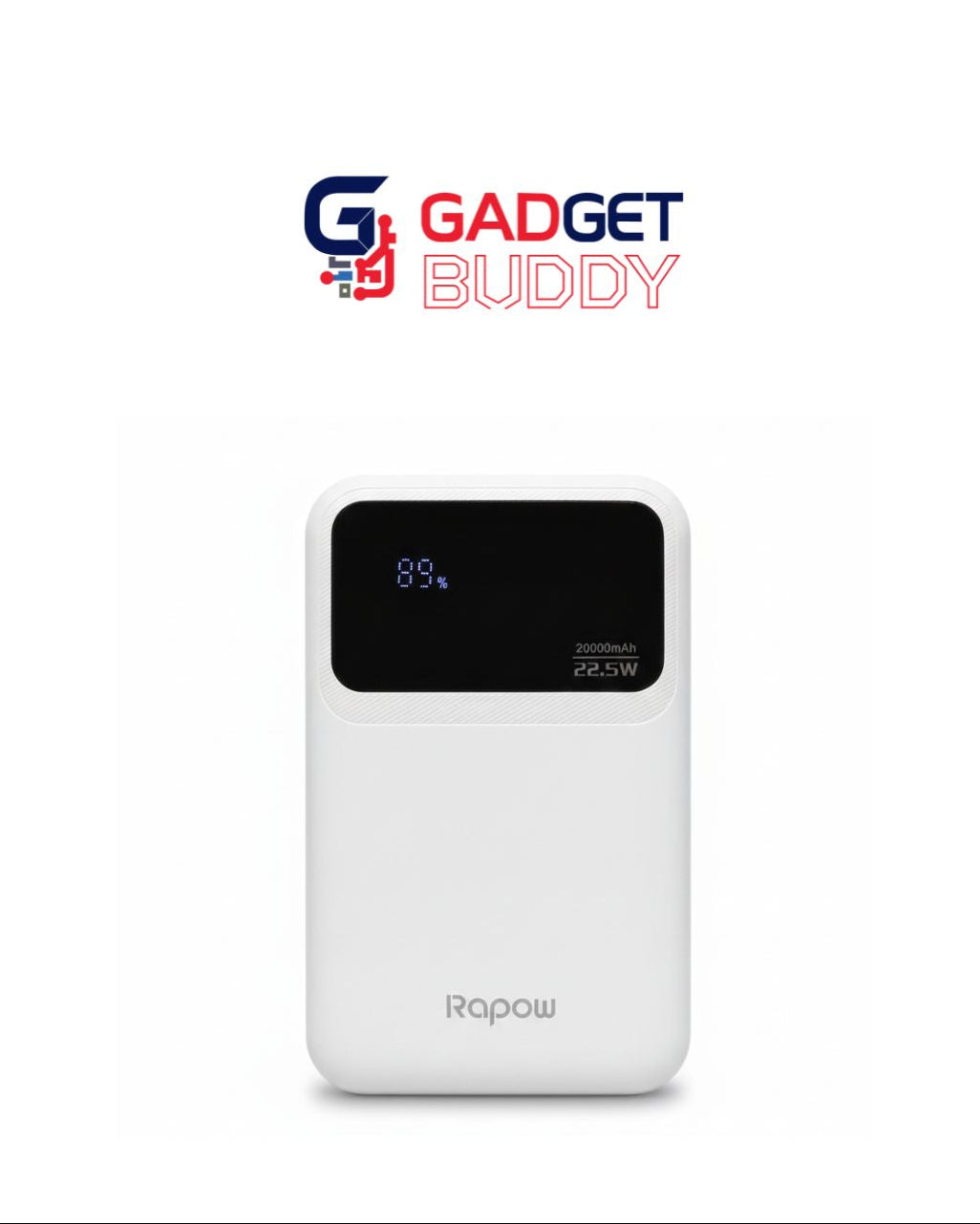 Rapow RP20 Mini Slim & Portable Power Bank – 20000mAh